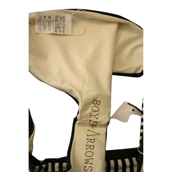 Boys + Arrows Bikini Bottom Womens Large Willy the Wrastler Blanco Stripe NWT - Picture 9 of 9
